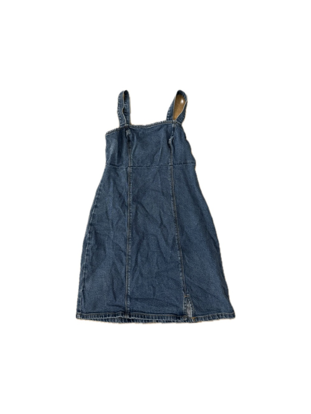 denim mini dress